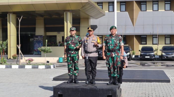 Selesai Operasi Ketupat, Polres Sukoharjo Apel Konsolidasi TNI Polri