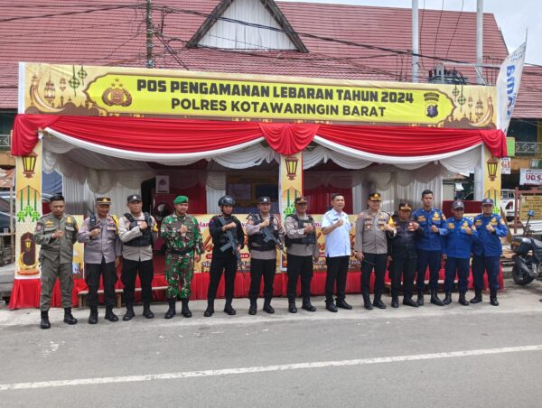 Tim Wasops Itwasda Polda Kalteng Kunjungi Pos Pengamanan Idul Fitri